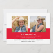 Red Script High School Class 2021 Abschluss Ankündigung (Rückseite)