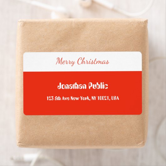 Red Script Template Frohe Weihnachtslieferung (Insitu)