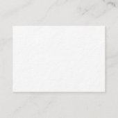 Red Script Wedding Registry Information Card Begleitkarte (Rückseite)