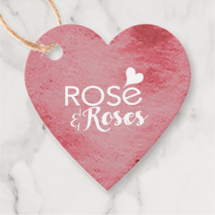 Red & Seafoam Green Rosé & Rose Valentines Geschen Geschenkanhänger