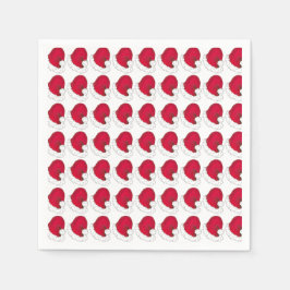 Red Secret Santa Claus Vater Weihnachtshut Serviette