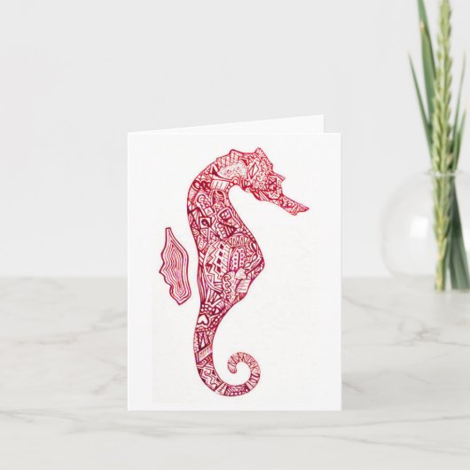 Red Seepferd Card Karte (Vorderseite)