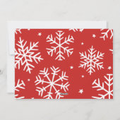 Red Sehr froh Weihnachts-Foto Feiertagskarte (Rückseite)