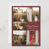 Red sehr frohe Weihnachten fünf FotoCollage (Vorderseite)