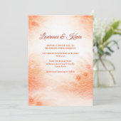Red Seigaiha – Japanese Wedding Collection Einladung (Stehend Vorderseite)