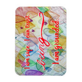 Red "Sein" Root Chakra Awareness Words Magnet (Vertikal)