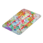 Red "Sein" Root Chakra Awareness Words Magnet (Linke Seite)