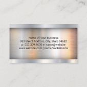 Red Semi Truck | Bau | Metallsäge Visitenkarte (Rückseite)