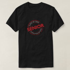Red Senior Class of Distressed Abzeichen T-Shirt