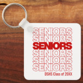 Red Seniors Seniors Seniors Schlüsselanhänger (Vorderseite)