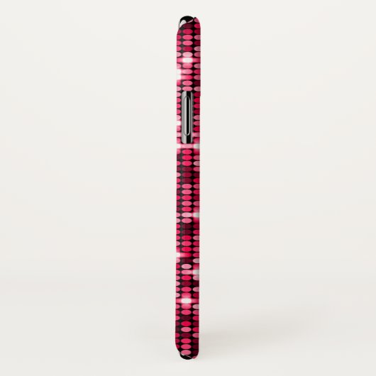 Red Sequents Phone Case (Hinten/Rechts)