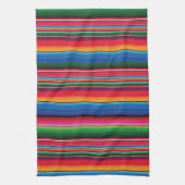 Red Serape Saltillo traditional mexican blanket Geschirrtuch (Vertikal)