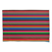Red Serape Saltillo traditional mexican blanket Kissenbezug (Vorderseite)