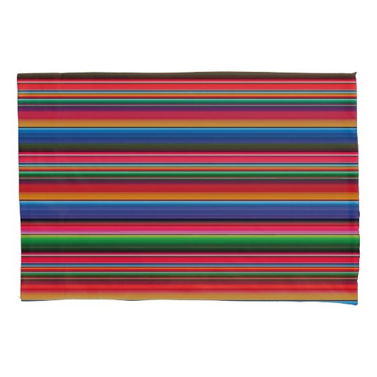 Red Serape Saltillo traditional mexican blanket Kissenbezug (Vorderseite)