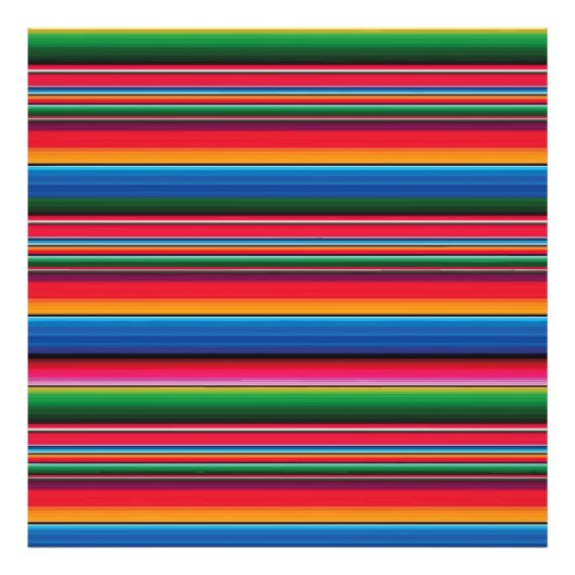 Red Serape Saltillo traditional mexican blanket Le Fotodruck (Vorne)