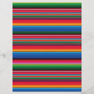 Red Serape Saltillo traditionelle mexicanische Dec Briefbogen