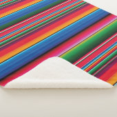 Red Serape Saltillo traditionelle mexicanische Dec Sherpadecke (3/4)