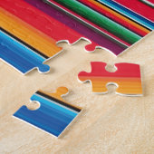 Red Serape Saltillo traditionelle mexikanische Dec Puzzle (Seite)