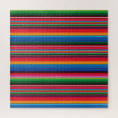 Red Serape Saltillo traditionelle mexikanische Dec Puzzle (Vertikal)