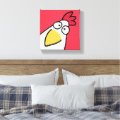 Red SERIOUS CHICKEN von Sandra Boynton Leinwanddruck (Insitu (Schlafzimmer))