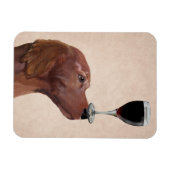 Red Setter Dog Au Vin 2 Magnet (Horizontal)
