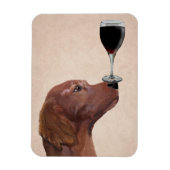 Red Setter Dog Au Vin 2 Magnet (Vertikal)