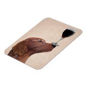 Red Setter Dog Au Vin 2 Magnet (Linke Seite)