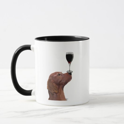 Red Setter Dog Au Vin 2 Tasse (Links)