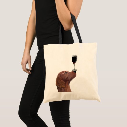 Red Setter Dog Au Vin 2 Tragetasche (Vorderseite (Produkt))