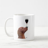 Red Setter Dog Au Vin Kaffeetasse (Links)
