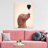 Red Setter Dog Au Vin Leinwanddruck (Insitu (Wohnzimmer))