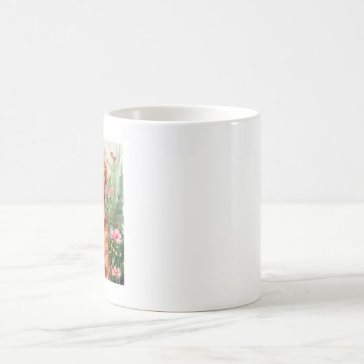 Red Setter Dog Coffee Cup Geschenk für Wasserfarbe Kaffeetasse (Mittel)