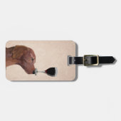 Red Setter Hund Au Vin 2 Gepäckanhänger (Vorderseite horizontal)