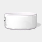 Red Setter Minimalist Line Art personalized bowl Napf (Rechts)