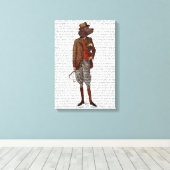 Red Setter Rider Full Leinwanddruck (Insitu (Holzboden))