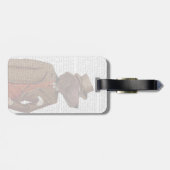 Red Setter Rider Portrait Gepäckanhänger (Rückseite horizontal)