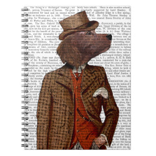 Red Setter Rider Portrait Notizblock