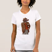Red Setter Rider Portrait T-Shirt (Vorderseite)