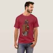 Red Setter Rider Portrait T-Shirt (Vorne ganz)