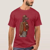 Red Setter Rider Portrait T-Shirt (Vorderseite)