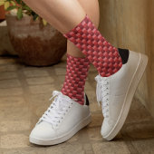 Red Shades Color Blocks Socken