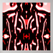 Red Shades Schwarz-weiß Abstrakt Modern Art Motif