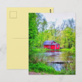 RED SHED POSTCARD POSTKARTE (Vorne/Hinten)