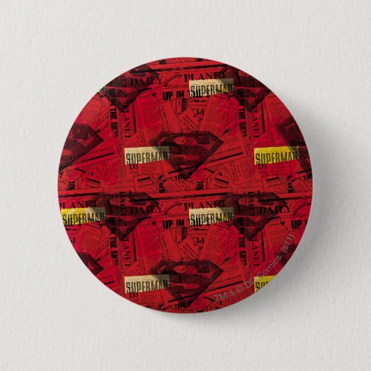 Red Shield Pattern Button (Vorderseite)