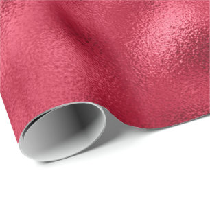 Red Shimmerfoil Weihnachtsfeiertag Geschenkpapier
