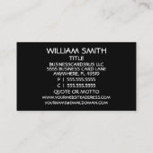 Red Shining Star Welder Business Card Visitenkarte (Rückseite)