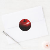 Red Shiny Apple - Verbotenes Obst Runder Aufkleber (Umschlag)