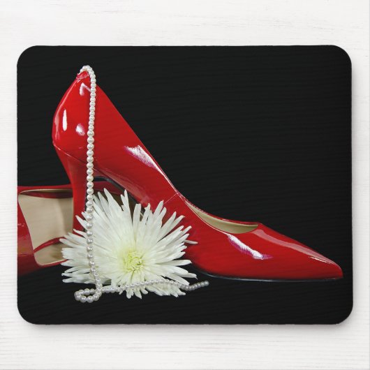 Red Shiny Shoes Mousepad (Vorne)
