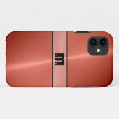 Red Shiny Stainless Steel Metal Case-Mate iPhone Hülle (Rückseite (Horizontal))