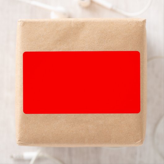 Red Shipping Label (Insitu)